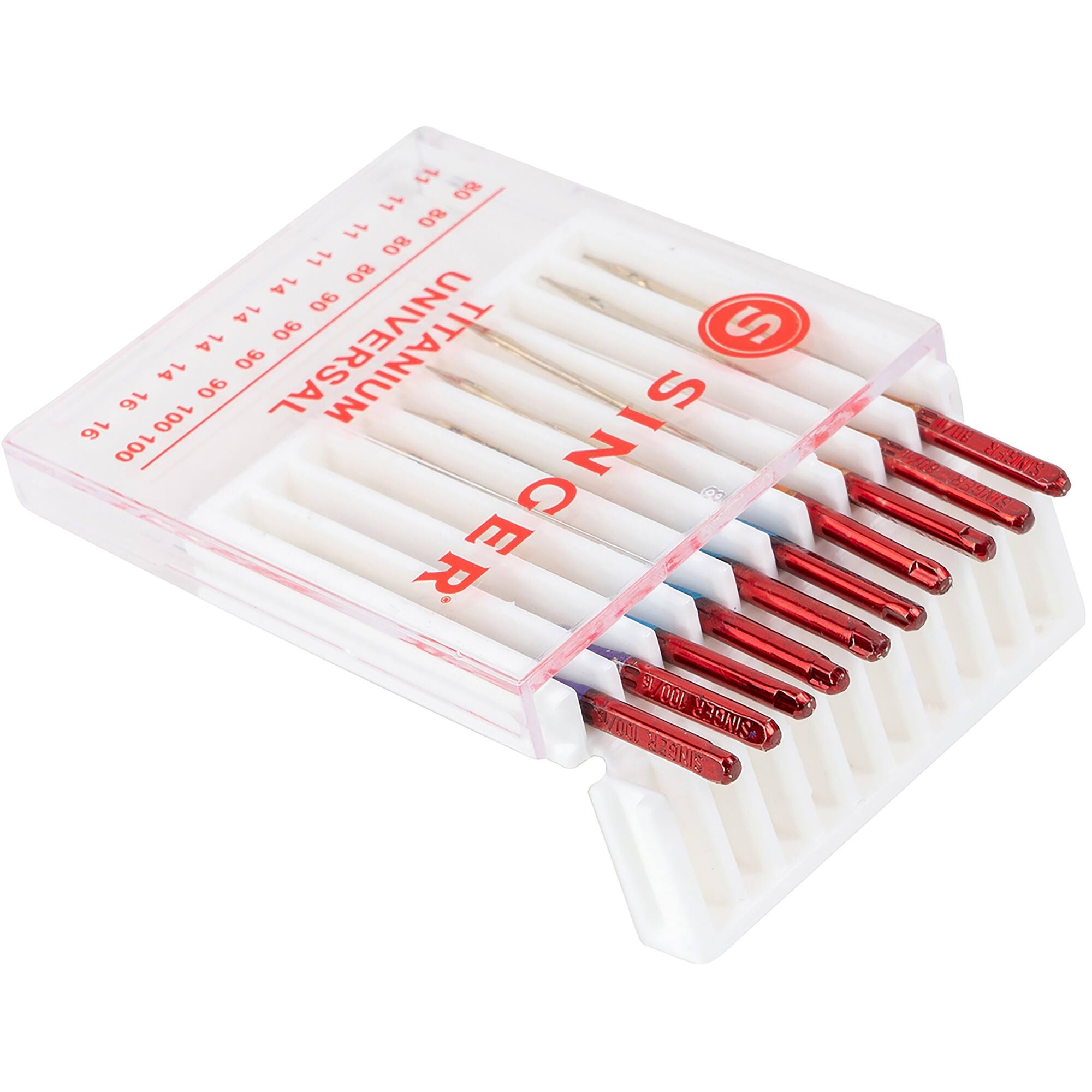 SINGER® Titanium Universal Regular Point Machine Needles, 10ct.